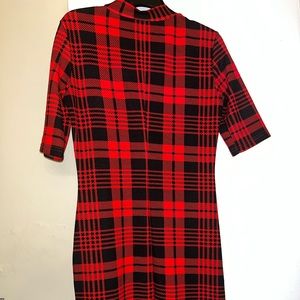 Long Red/Black Plaid Dress🌟